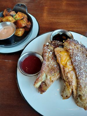 Monte Cristo with potatoes at The Wild Chive in Long Beach