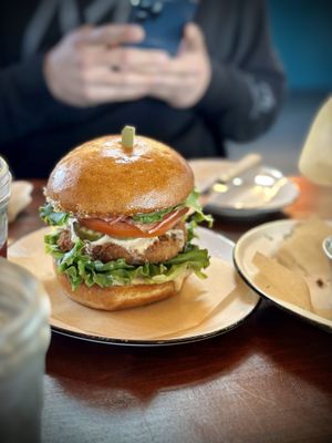 Southern Fried Chick’n Sammie  at The Wild Chive in Long Beach
