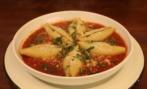 A dinner special of stuffed shells. Not always on the menu but get it anytime you see it at The Wild Chive in Long Beach