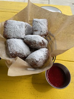 I love the French quarter beignets so muchh  at The Wild Chive in Long Beach