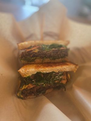 Mushroom melt. Amazing at The Wild Chive in Long Beach