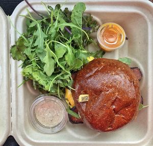 “Breakfast in bread“ at The Wild Chive in Long Beach