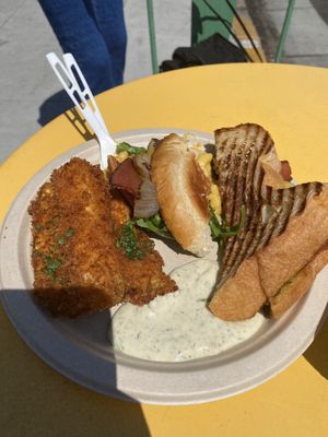 Sample plate at The Wild Chive in Long Beach