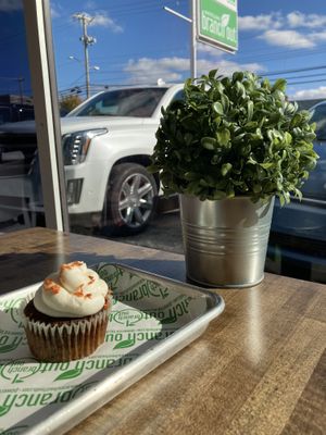 Carrot cake cupcake! at Branch Out in Paducah