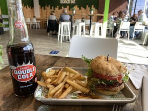 Fried green tomato BLT pleased omni husband  at Branch Out in Paducah