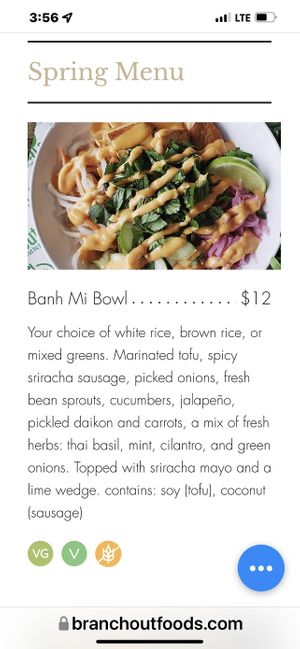 The bowl that I ordered!  at Branch Out in Paducah