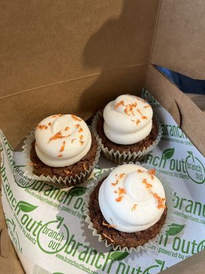 Carrot cake cupcakes   at Branch Out in Paducah