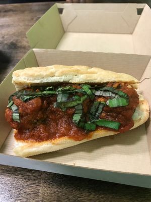 veggie meatball sandwich at Branch Out in Paducah