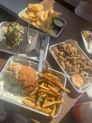 As seen before, and fried oyster mushrooms with siracha dip(absolutely my fave of the visit!)  at Branch Out in Paducah