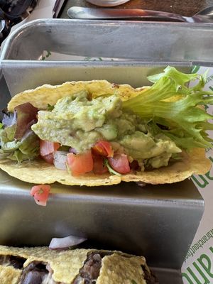 Crispy quinoa, tacos  at Branch Out in Paducah
