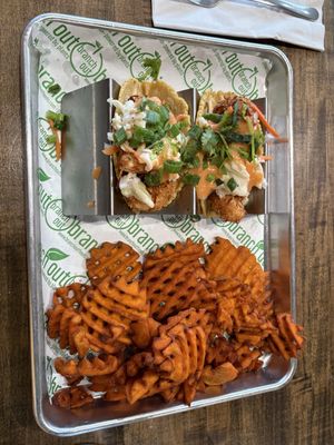 “Shrimp” tacos  at Branch Out in Paducah