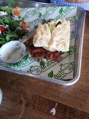 Fried Green Tomato BLT at Branch Out in Paducah