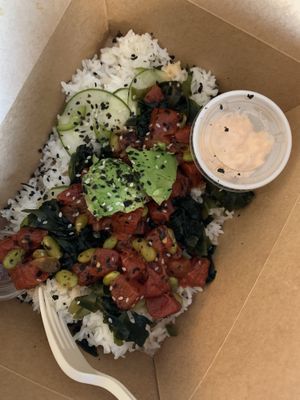 Watermelon “Fish” Poke Bowl at Branch Out in Paducah