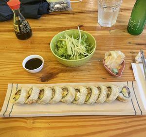Tempura Roll at Helecho in Medellin