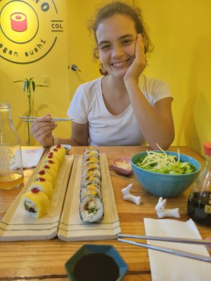 a happy vegan😁 at Helecho in Medellin
