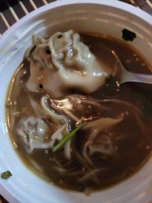 Wan Tan soup at Helecho in Medellin