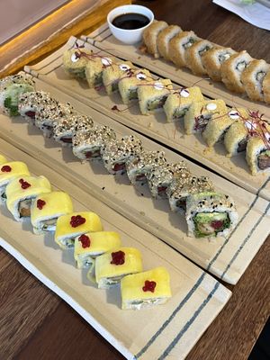 We ordered way too much sushi   at Helecho in Medellin