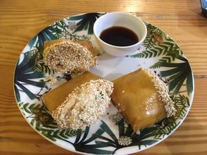 Inari— never seen it made like this but super good   at Helecho in Medellin