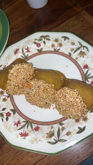 Anari - Tofu filled with rice😄really nice, I would like a sauce next to it  at Helecho in Medellin