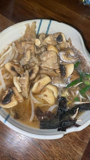 Mushroom soup😄It was really nice but I prefer sushi   at Helecho in Medellin