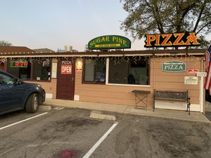 Entrance  at Sugar Pine Pizza in Oakhurst