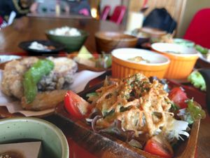 Salad with home made dressing at Nyabinghi in Ikoma