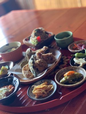 Lunch set plate at Nyabinghi in Ikoma