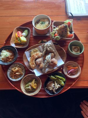Main lunch plate at Nyabinghi in Ikoma