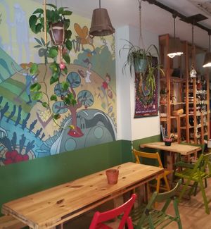 Inside at The Chickpea in Crete