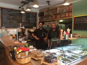 Nice people at Chickpea! at The Chickpea in Crete