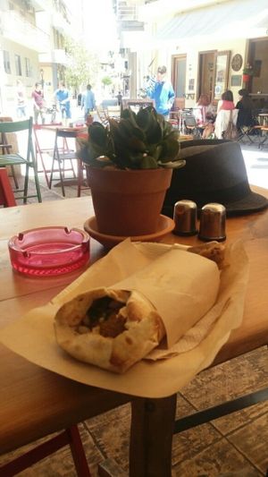 Arabic Pita - Falafel at The Chickpea in Crete