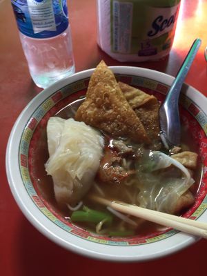 vegan noodle soup again at Pan Road - Vegan Food Cart in Bangkok