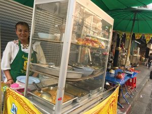 The owner 💓 at Pan Road - Vegan Food Cart in Bangkok