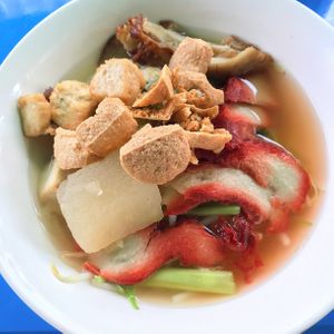 Another noodle soup  at Pan Road - Vegan Food Cart in Bangkok