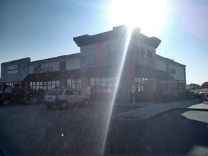 outside of restaurant  at Blaze Pizza in Mason