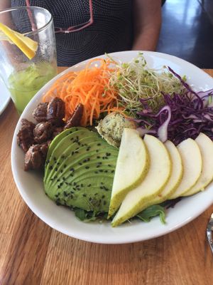 the Arugula salad! at Living Kitchen in Chapel Hill