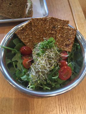 Broccoli Waldorf salad at Living Kitchen in Chapel Hill