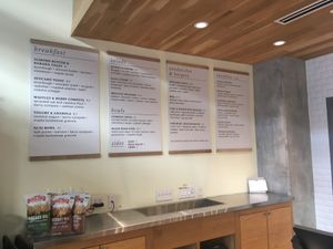 Menu at Living Kitchen in Chapel Hill