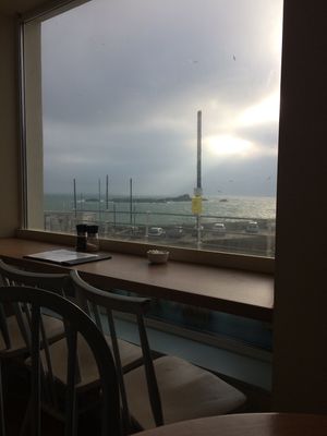 Insane view!!! at Hole Foods Deli & Cafe in Mousehole