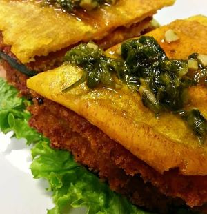 Jibarito of crispy eggplant, available everyday in our daily menu at Casa Yari in Chicago