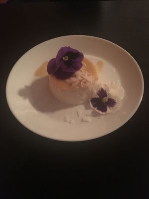 Vegan flan!  at Casa Yari in Chicago