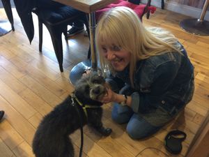  Pebbles and me   at The Road Shack Cafe in Peacehaven