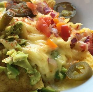 Vegan nachos  at The Road Shack Cafe in Peacehaven