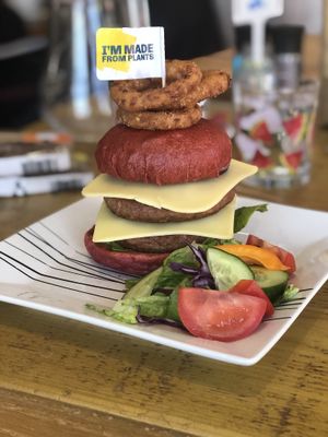 Moving mountains burger. Beyond deliciousness, must try!!!!  at The Road Shack Cafe in Peacehaven