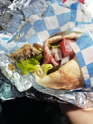 Falafel sandwich at McBani Authentic Lebanese Cuisine in Seaside