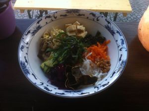 Vegan bibimbap at Bada in Berlin