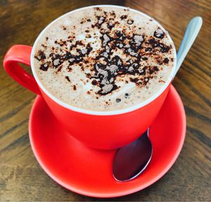 Hot chocolate on soy at LYV in Brisbane