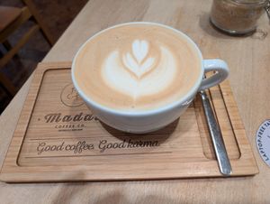 Oat latte at Madal Coffee Co - Ferenciek Tere in Budapest