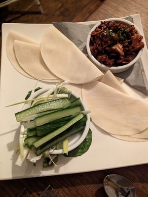 Chinese pancakes at The Walnut Tree in Eye