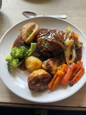 Vegan chestnut roast   at The Walnut Tree in Eye